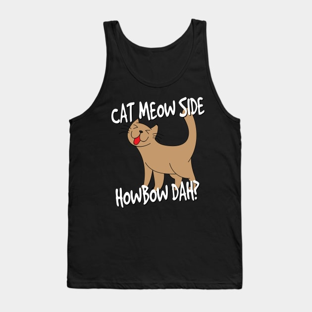 Cat Meow Side HowBow Dah Tank Top by machasting